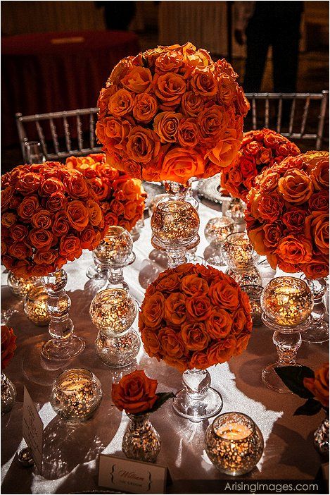 Tangerine table settings