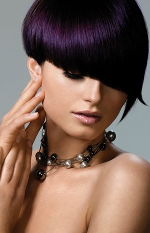 Violet bowl cut