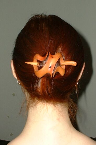 Wooden barrette