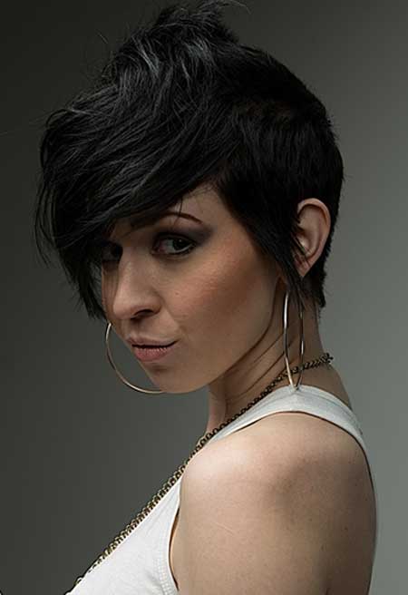 Short Haircuts For Dark Thick Hair