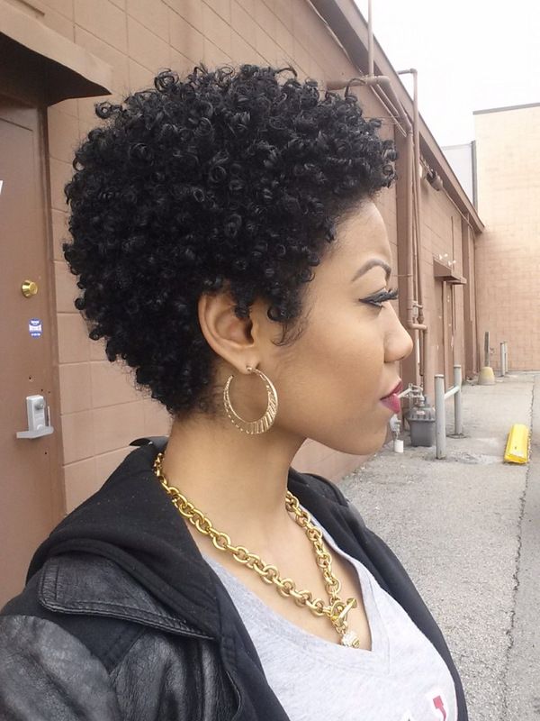 25 Cute Curly and Natural Short Hairstyles For Black Women - Page 21 of ...