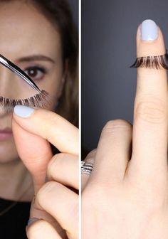 How to PROPERLY apply false eyelashes