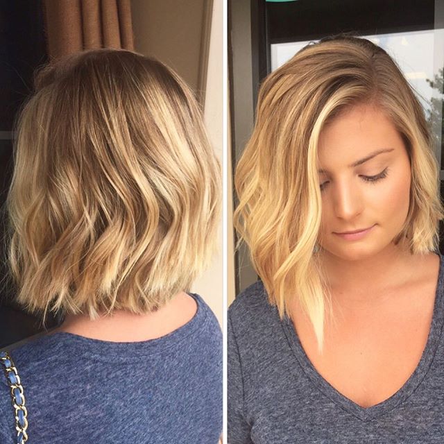 Messy Bob Hairstyle for round face shapes