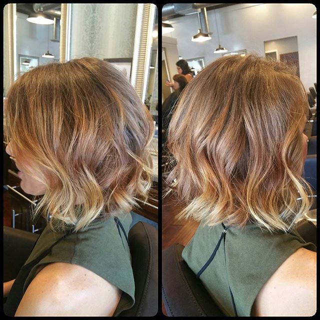 layered messy bob hairstyle for thick hair