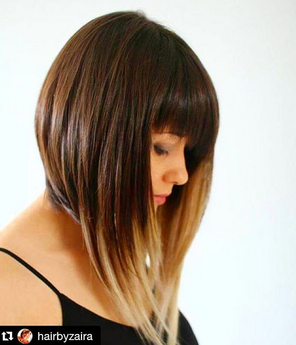 Medium Short Bob With Bangs