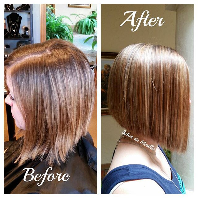 short straight a-line bob hairstyle for women