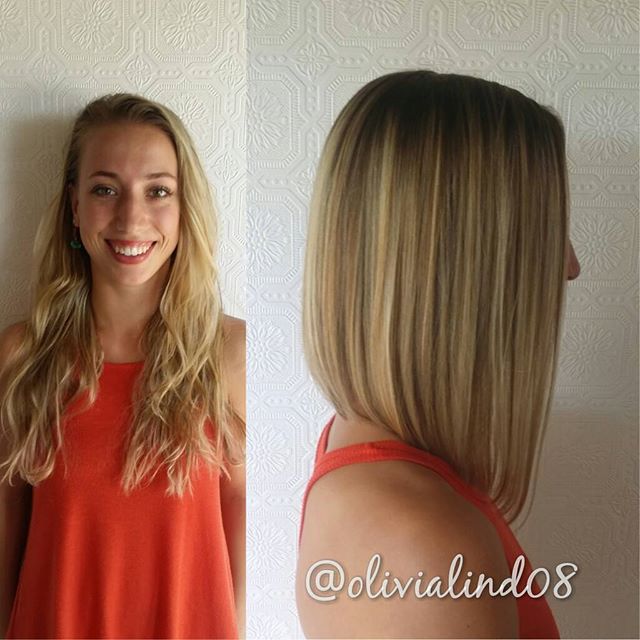 straight long a-line bob hairstyle for shoulder length hair
