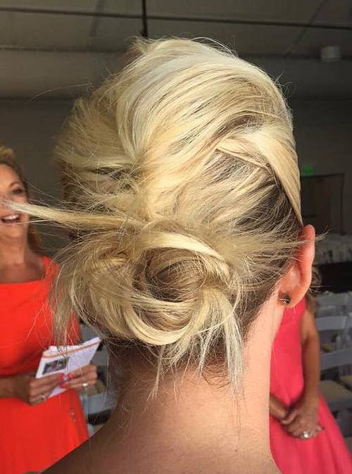 French Roll Bun Hairstyle