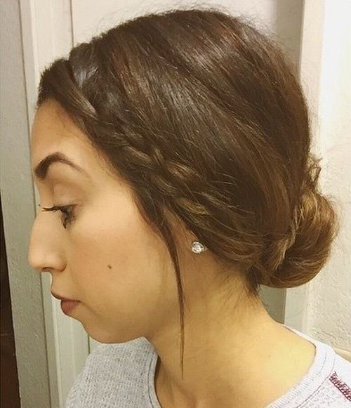 Lovely Low Bun with Braid