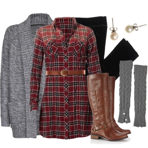 23 Pretty and Plaid Wintertime Looks