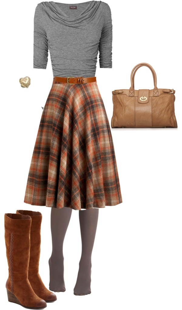 23 Pretty and Plaid Wintertime Looks