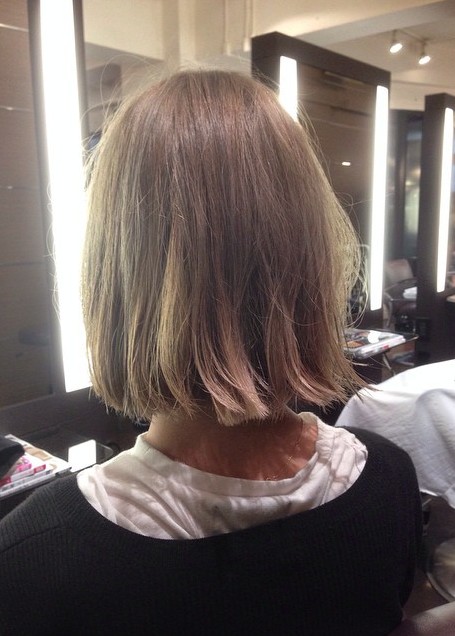 Bob Cut Back Head View