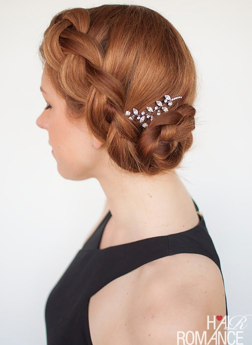 Braided Updo Hairstyle for Prom