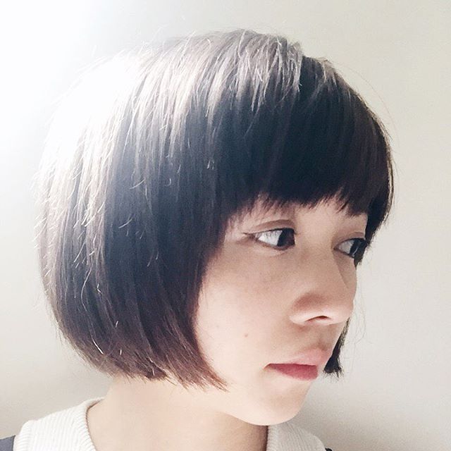 Cute rounded short bob haircut for girls