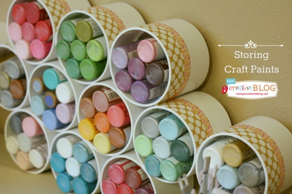 DIY Craft Paint Organizer