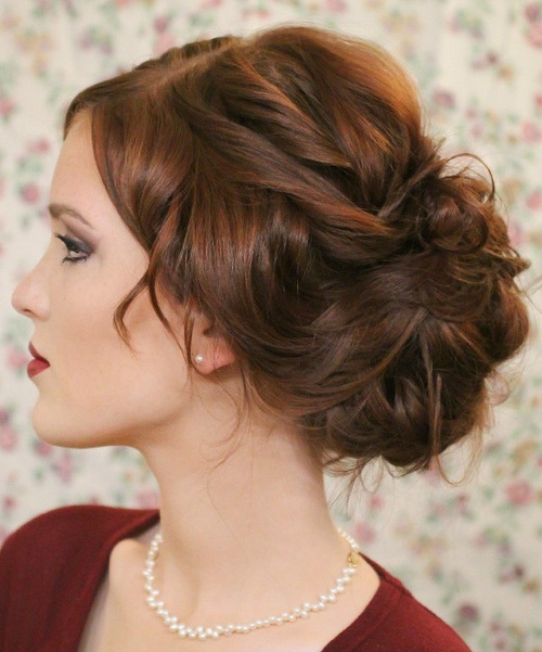 Elegant Loose Bun for Prom