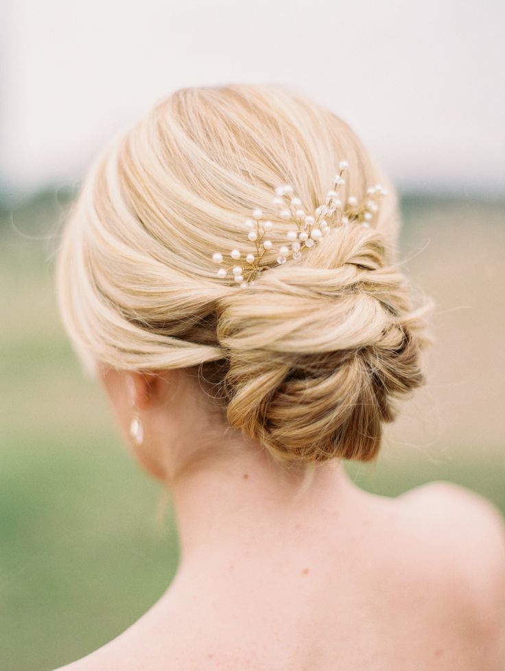 Elegant Lower Updo for Wedding