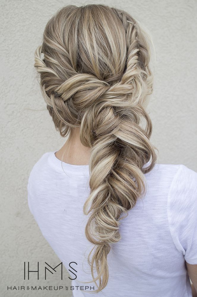 Loose Braided Hairstyle for Ash Blonde Hair