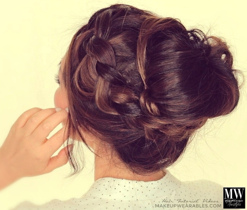 Lovely Messy Bun for Prom