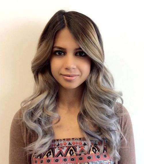 Ombre Ash Blonde Hairstyle