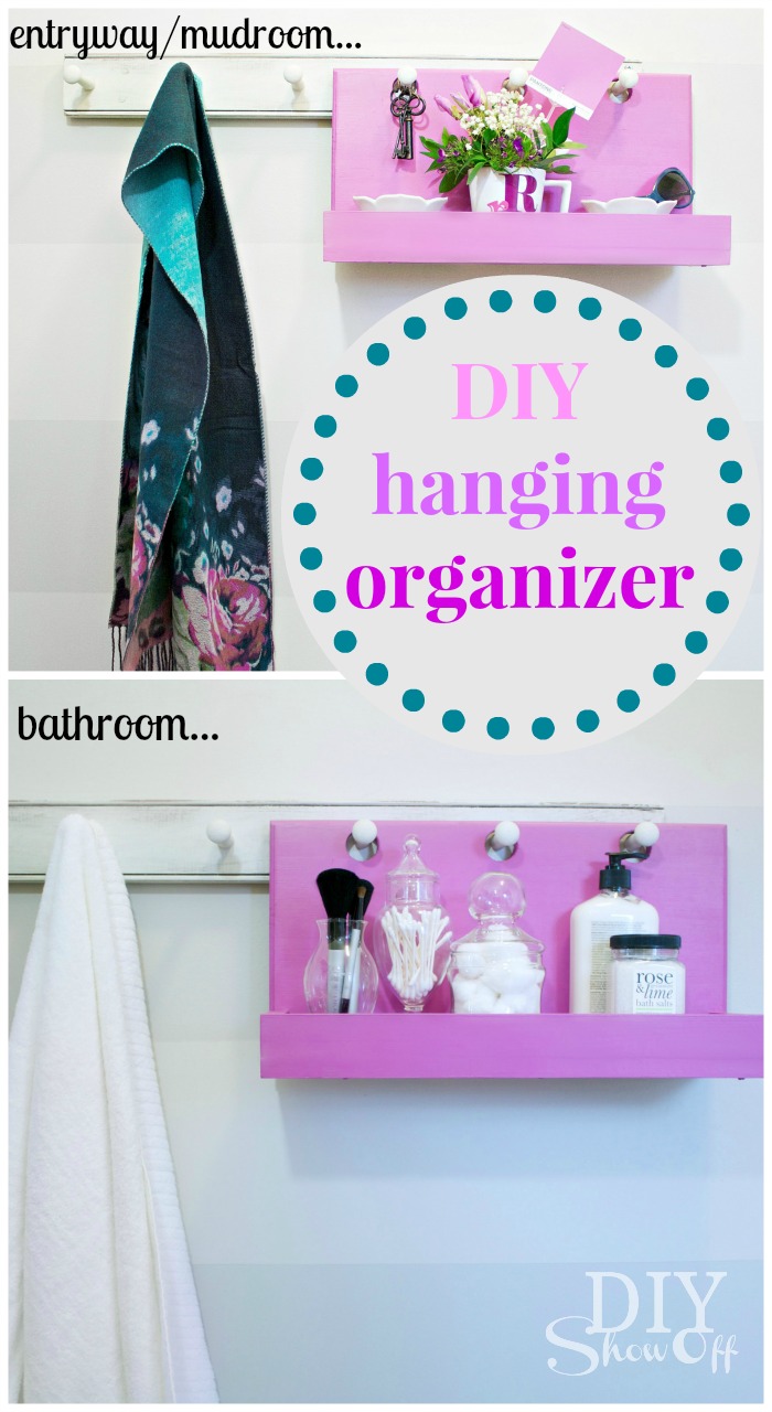 Simple DIY Hanging Organizer Idea