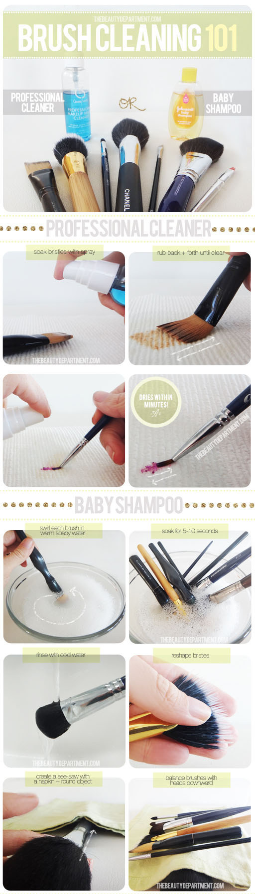 How to Clean Makeup Brushes