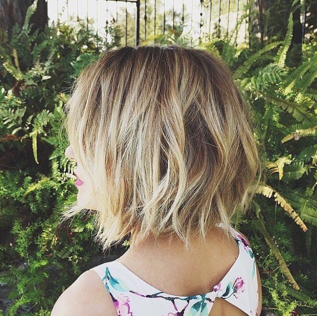 Choppy Layered Bob 2015