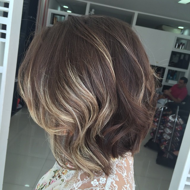 chin length wavy bob