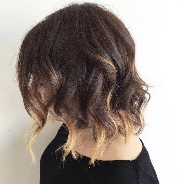 textured choppy bob hairstyle ombre bob medium