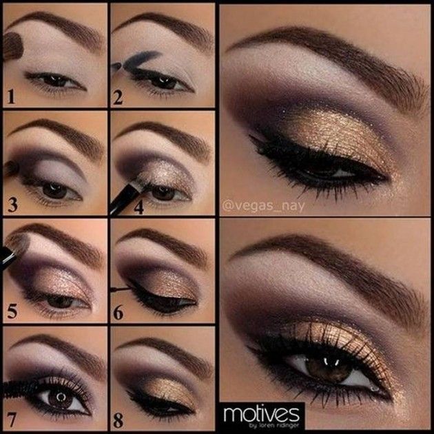 Trendy Bronze Eye Makeup Tutorial for New Year