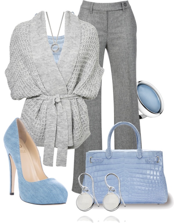 22 Cool Ways to Wear Baby Blue this Fall