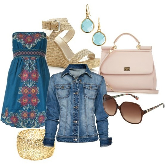 polyvore spring dresses