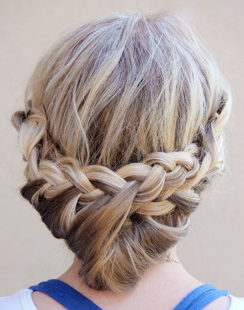 Beautiful Braided Lower Updo