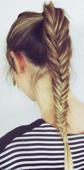 Beautiful Fishtail Braid Hairstyle for Gym