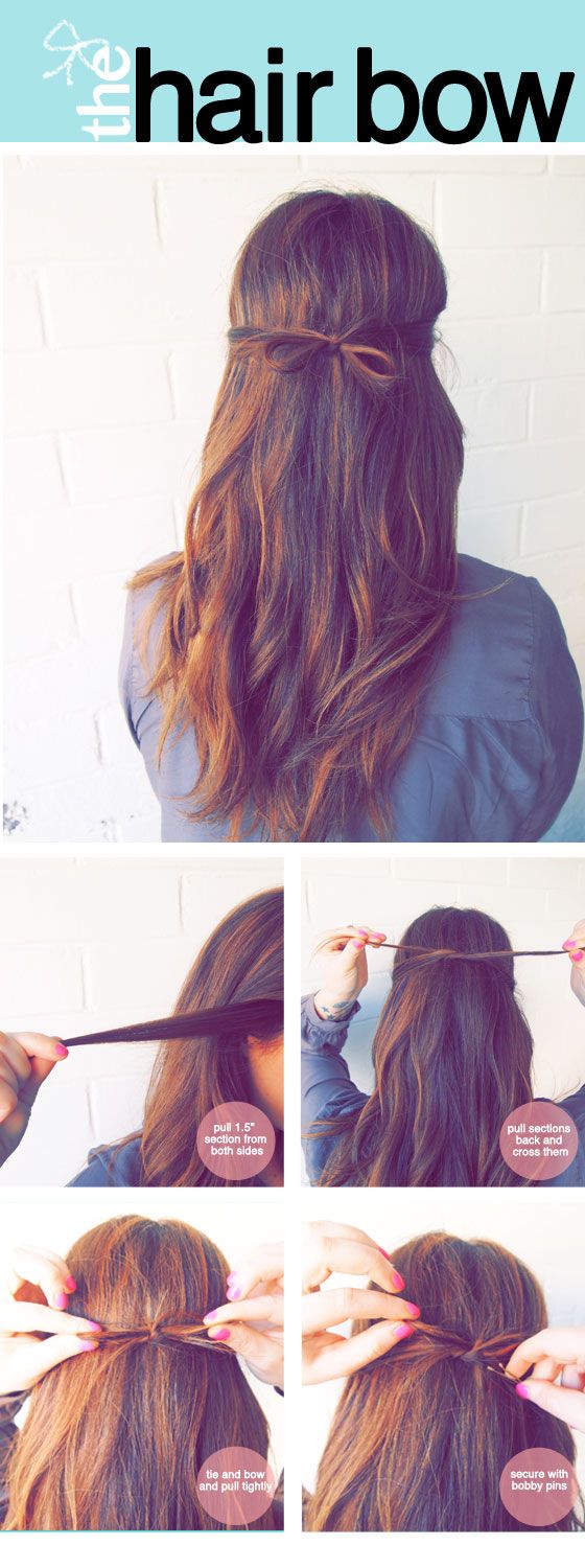 Beautiful Hair Bow Tutorial for Long Hair