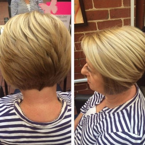 Blonde Short Haircut for Women Over 50