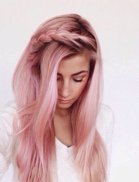 Chic Pastel Pink Hairstyle