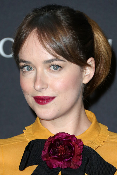 Dakota Johnson Lovely Ponytail