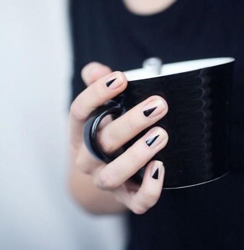 Edgy Black Nail Designs - Temu