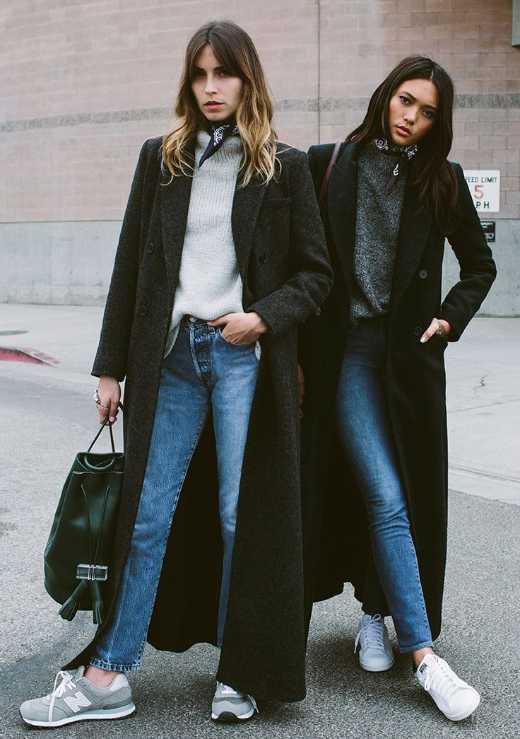 Effortless Chic Outfit Idea with Black Long Coats