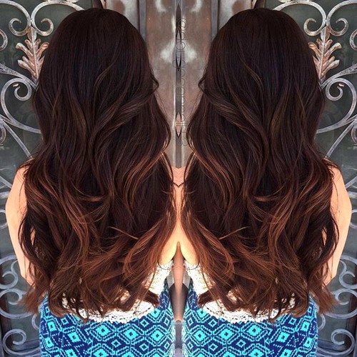 Fashionable Sublte Wavy Hair for Chocolate Hair
