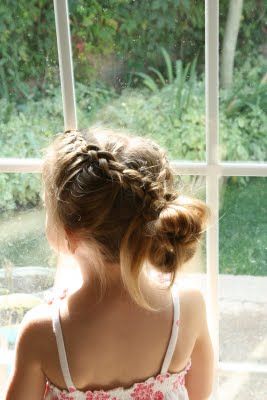 Fashionable Updo Hairstyle for Little Girls