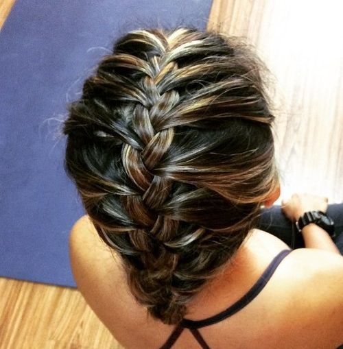 French Braided Sporty Hairstyle