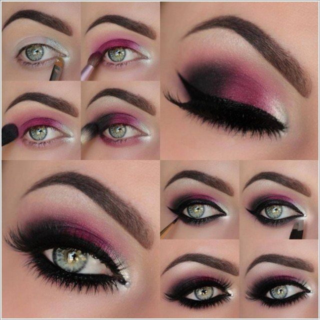 Fuchsia Eye Makeup for New Year