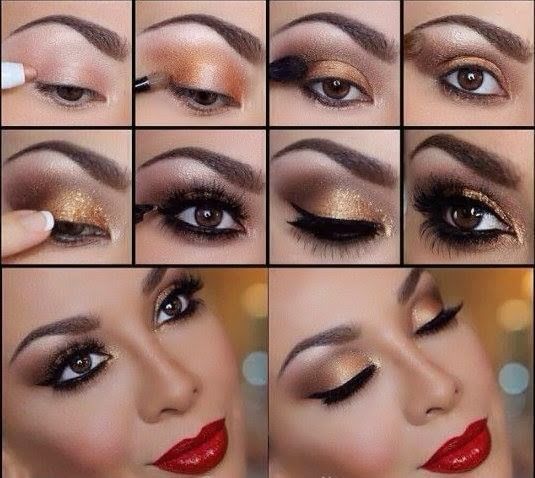 golden eye makeup look