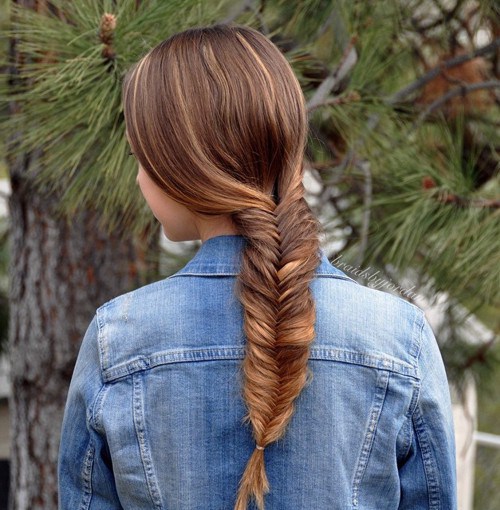 Pretty Fishtail Braid for Teenage Girls