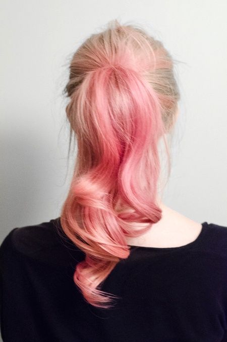 Pretty Ombre Pink Hairstyle