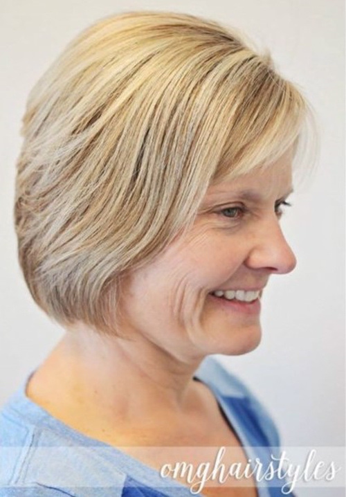 Simple Short Haircut for Women Over 50