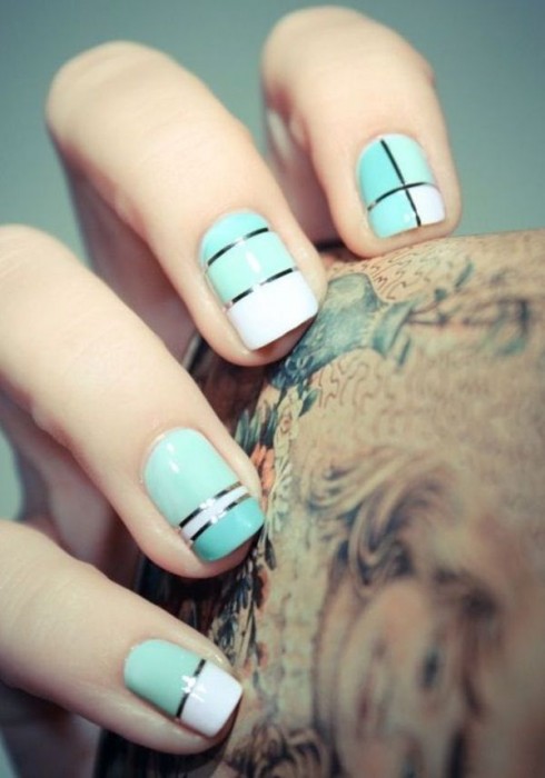 Simple Yet Stylish Nail Design for Short Nail