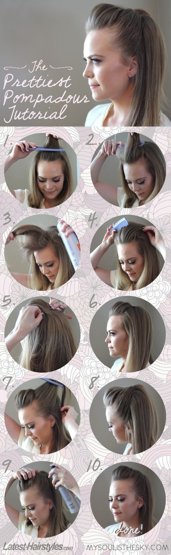 Stylish Pompadous Hairstyle Tutorial